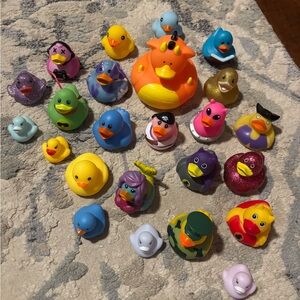 Lot of rubber ducks, some are rare and unique #jeep #ducking #toys #kids